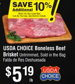 Smart & Final USDA CHOICE Boneless Beef Brisket offer