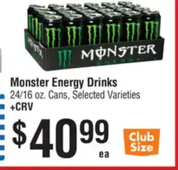Smart & Final Monster Energy Drinks offer