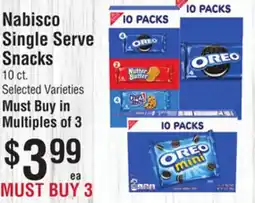 Smart & Final Nabisco Single Serve Snacks offer