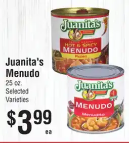 Smart & Final Juanita's Menudo offer