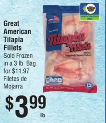 Smart & Final Great American Tilapia Fillets offer