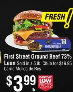 Smart & Final First Street Ground Beef 73% Lean offer