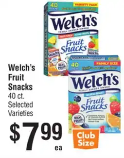 Smart & Final Welch's Fruit Snacks offer