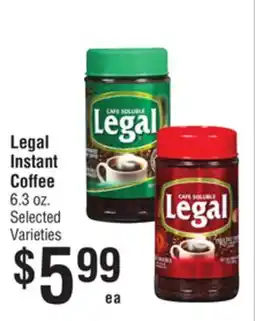 Smart & Final Legal Instant Coffee offer