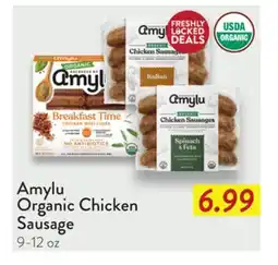 Fresh Thyme Amylu Organic Chicken Sausage offer