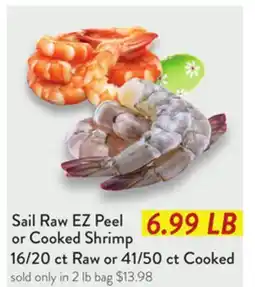 Fresh Thyme Sail Raw EZ Peel or Cooked Shrimp offer