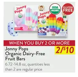 Fresh Thyme Organic Dairy-Free Fruit Bars offer