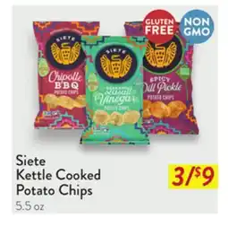 Fresh Thyme Siete Kettle Cooked Potato Chips offer