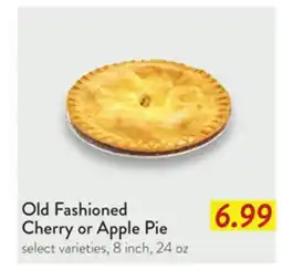 Fresh Thyme Old Fashioned Cherry or Apple Pie offer