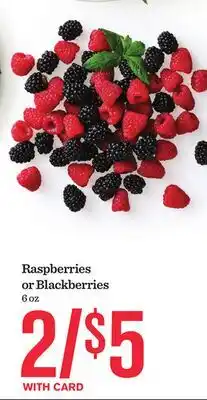 Mariano's Raspberries or Blackberries offer