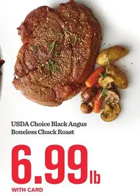 Mariano's USDA Choice Black Angus Boneless Chuck Roast offer