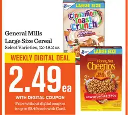 Mariano's General Mills Large Size Cereal offer