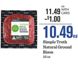 Mariano's Simple Truth Natural Ground Bison offer