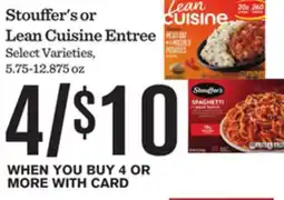 Mariano's Stouffer's or Lean Cuisine Entree offer