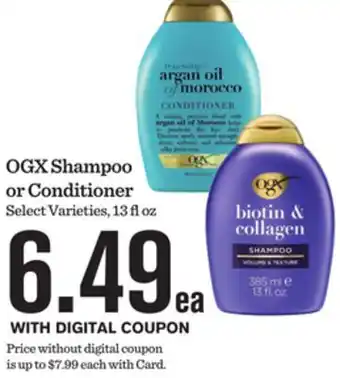 Mariano's OGX Shampoo or Conditioner offer