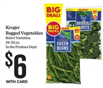 Mariano's Kroger Bagged Vegetables offer