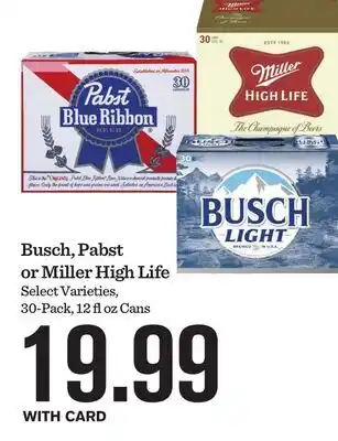 Mariano's Busch, Pabst or Miller High Life offer