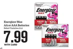 Mariano's Energizer Max AA or AAA Batteries offer