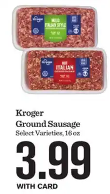 Mariano's Kroger Ground Sausage offer