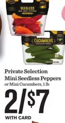 Mariano's Private Selection Mini Seedless Peppers Mini Cucumbers offer