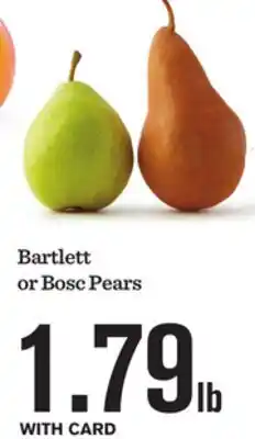 Mariano's Bartlett or Bosc Pears offer