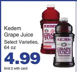 Mariano's Kedem Grape Juice offer