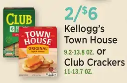 Heinen's Kellogg's Town House 9.2-13.8 OZ. or Club Crackers 11-13.7 OZ offer