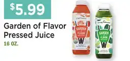 Heinen's Garden of Flavor Pressed Juice offer