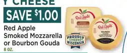 Heinen's Red Apple Smoked Mozzarella or Bourbon Gouda offer