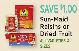 Heinen's Sun-Maid Raisins or Dried Fruit offer