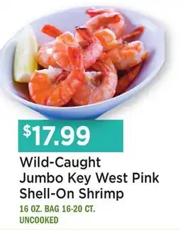 Heinen's Wild-Caught Jumbo Key West Pink Shell-On Shrimp offer