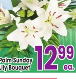 Jewel-Osco Palm Sunday Lily Bouquet offer