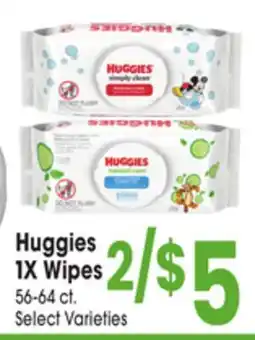 Jewel-Osco Huggies 1X Wipes offer