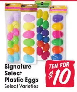 Jewel-Osco Signature Select Plastic Eggs offer