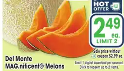 Jewel-Osco Del Monte MAG.nificent Melons offer