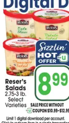 Jewel-Osco Reser's Salads offer