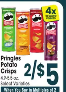 Jewel-Osco Pringles Potato Crisps offer