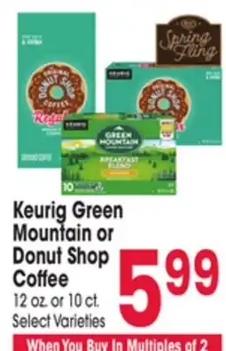 Jewel-Osco Keurig Green Mountain or Donut Shop Coffee offer