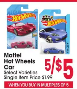 Jewel-Osco Mattel Hot Wheels Car offer