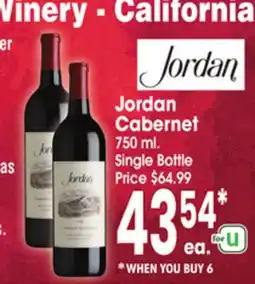 Jewel-Osco Jordan Cabernet offer