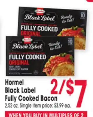 Jewel-Osco Hormel Black Label Fully Cooked Bacon offer