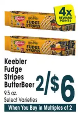 Jewel-Osco Keebler Fudge Stripes ButterBeer offer