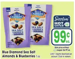 Jewel-Osco Blue Diamond Sea Salt Almonds & Blueberries offer