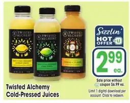 Jewel-Osco Twisted Alchemy Cold-Pressed Juices offer