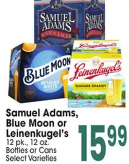 Jewel-Osco Samuel Adams Blue Moon or Leinenkugel's offer