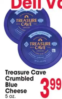 Jewel-Osco Treasure Cave Crumbled Blue Cheese Cheese offer