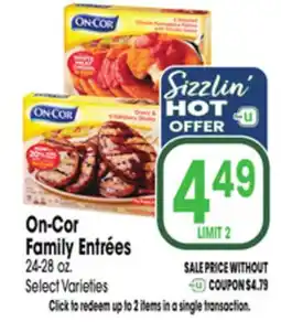 Jewel-Osco On-Cor Family Entrées offer