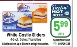 Jewel-Osco White Castle Sliders offer