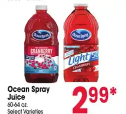 Jewel-Osco Ocean Spray Juice offer