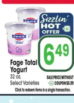 Jewel-Osco Fage Total Yogurt offer